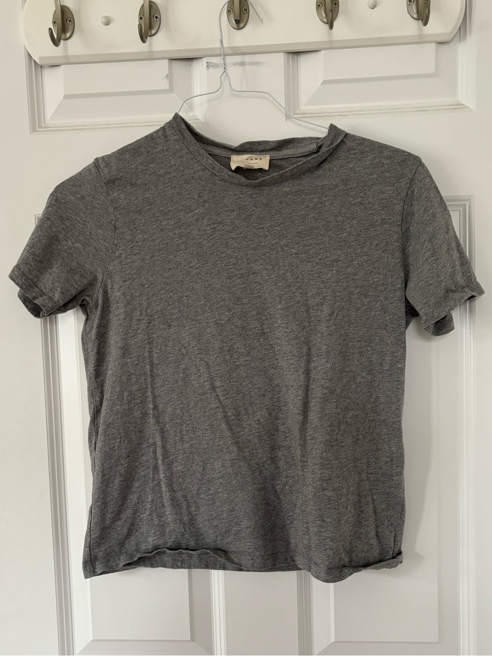 Sezane Classic Grey Crewneck T-Shirt